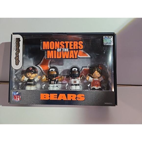 Fisher-Price Little People Collector NFL- CHICAGO BEARS -Exclusive Set NEW - Picture 3 of 11
